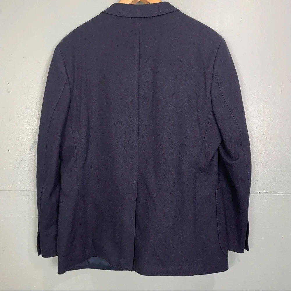 Banana Republic Slim Fit Mario Bellucci Size 44R Navy Wool‎